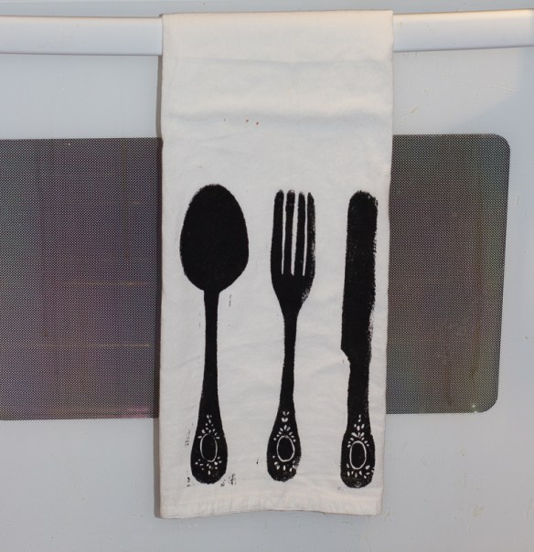 WON: handstamped towel from PerlaAnne