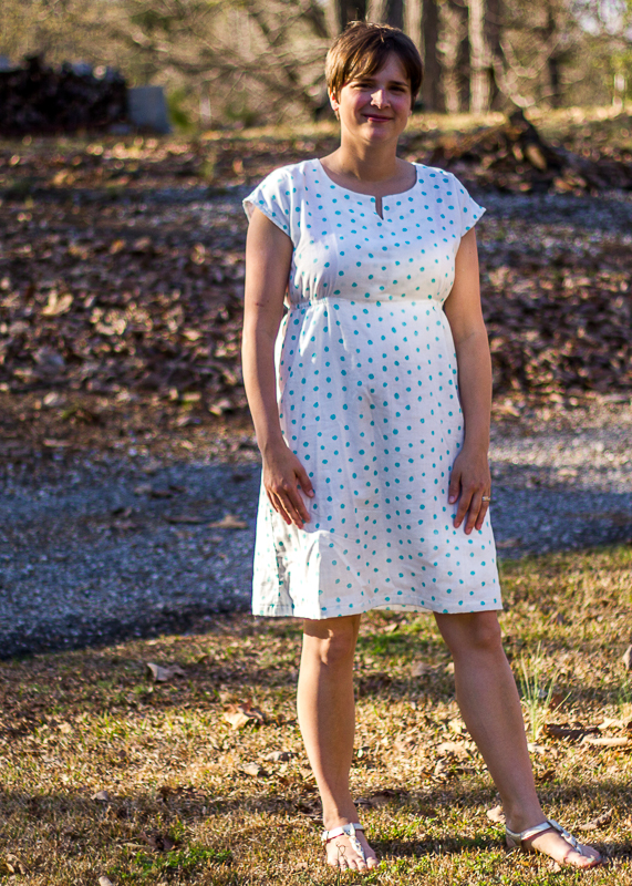 double gauze bianca dress