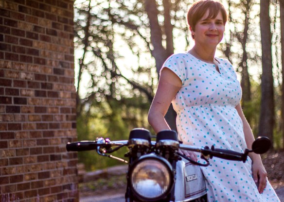 double gauze bianca dress